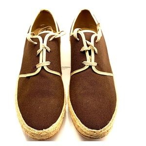 J.D. Fisk Chocolate Lace ups.